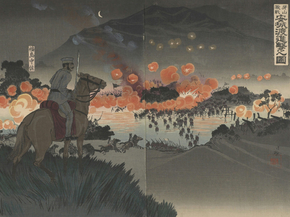 Кобаяси Киётика - Picture of fierce battle at Gasan