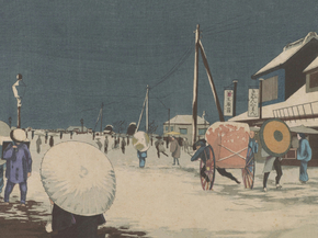 Кобаяси Киётика - Ryogoku in Snow