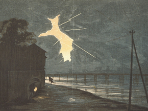 Кобаяси Киётика - Thunder and Lightning at Umaya Bridge