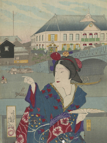 Кобаяси Киётика - View of Edo Bridge in Tokyo Кобаяси Киётика - View of Edo Bridge in Tokyo