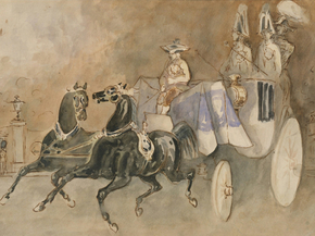 Constantin Guys - A Carriage in London | Константен Гис