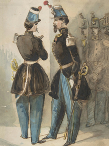 Constantin Guys - Officers of the Guard | Константен Гис