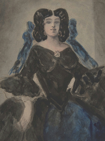 Constantin Guys - Portrait of a Lady | Константен Гис