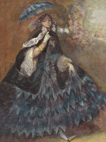 Constantin Guys - Woman with a Parasol | Константен Гис