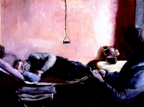 Christian Krohg - Niels Gaihedes afternoon nap | Кристиан Крог