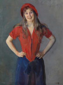 Christian Krohg - Portrait of the Painter Oda Krohg | Кристиан Крог