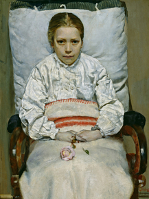 Christian Krohg - Sick Girl | Кристиан Крог
