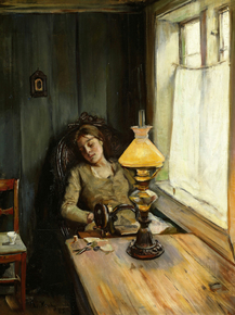 Christian Krohg - Tired | Кристиан Крог