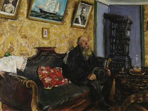 Christian Krohg - Visita di condoglianza | Кристиан Крог