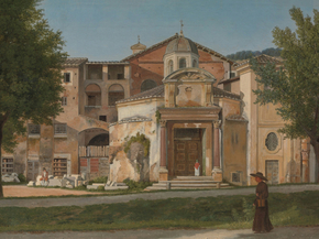 Christoffer Eckersberg - A Section of the Via Sacra, Rome | Кристоффер Вильхельм Эккерсберг
