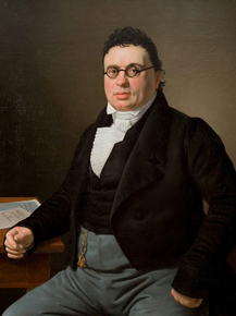 Christoffer Eckersberg - Portrait of the merchant Joseph Raphael | Кристоффер Вильхельм Эккерсберг
