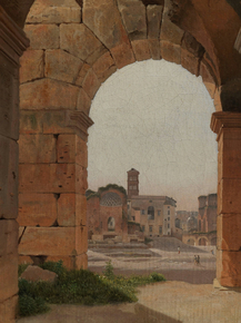 Christoffer Eckersberg - The Roman Forum seen from the Colosseum | Кристоффер Вильхельм Эккерсберг