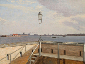 Christoffer Eckersberg - View from the Trekroner Battery | Кристоффер Вильхельм Эккерсберг