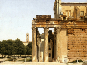 Christoffer Eckersberg - View of the Via Sacra, Rome | Кристоффер Вильхельм Эккерсберг