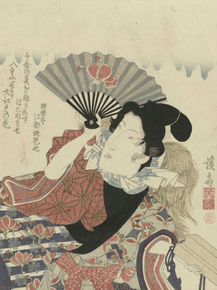 Кэйсай Эйсэн - Portret van de dichter Edo no Hananari