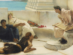 Lourens Alma Tadema - A Reading from Homer | Лоуренс Альма-Тадема
