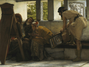 Lourens Alma Tadema - A Roman Studio | Лоуренс Альма-Тадема