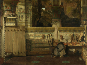 Lourens Alma Tadema - De Egyptische weduwe | Лоуренс Альма-Тадема
