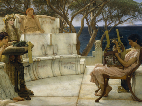 Lourens Alma Tadema - Sappho and Alcaeus | Лоуренс Альма-Тадема