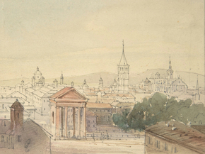 Ludwig Richter - View of Milan | Людвиг Рихтер