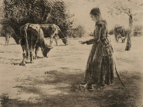 Max Liebermann - Pastoral Scene | Макс Либерман