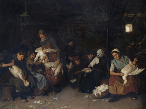 Max Liebermann - Women Plucking Geese | Макс Либерман