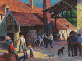 Maximilien Luce - The Brickyard | Максимильен Люс