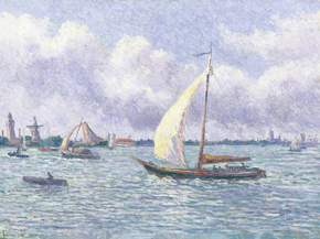 Maximilien Luce - The Meuse Near Dordrecht | Максимильен Люс