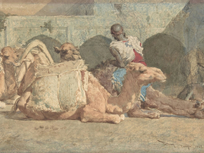 Mariano Fortuny - Camels Reposing, Tangiers | Мариано Фортуни