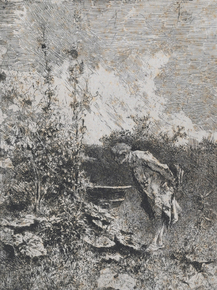 Mariano Fortuny - The botanist a man in a garden | Мариано Фортуни