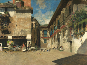 Mariano Fortuny - The Old Town Hall in Granada | Мариано Фортуни