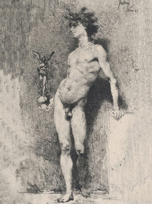 Mariano Fortuny - Victory a naked youth | Мариано Фортуни