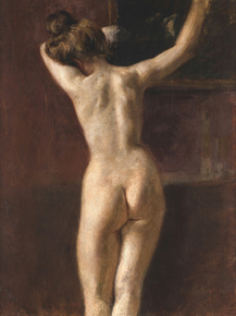 Mariano Fortuny - Female Nude from back | Мариано Фортуни