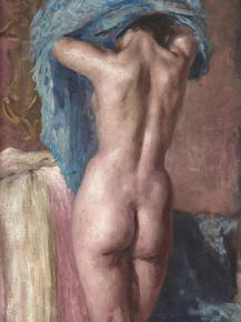 Mariano Fortuny - Female Nude from back | Мариано Фортуни