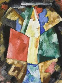 Marsden Hartley - Abstraction Blue, Yellow and Green | Марсден Хартли