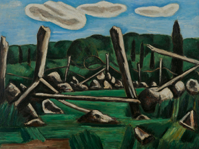 Marsden Hartley - The Old Bars, Dogtown | Марсден Хартли Marsden Hartley - The Old Bars, Dogtown | Марсден Хартли