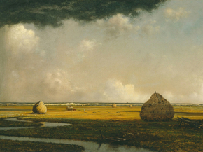 Martin Johnson Heade - Marshfield Meadows | Мартин Джонсон Хед Martin Johnson Heade - Marshfield Meadows | Мартин Джонсон Хед