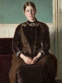 Michael Ancher - Anna Ancher seated in the North room | Микаэль Анкер