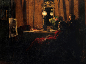 Michael Ancher - Appraising the Days Work | Микаэль Анкер Michael Ancher - Appraising the Days Work | Микаэль Анкер