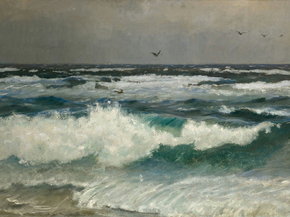 Michael Ancher - Breakers on the coast | Микаэль Анкер