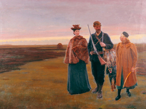 Michael Ancher - Home from the shoot | Микаэль Анкер