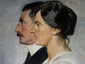 Michael Ancher - King Christian X and Queen Alexandrine | Микаэль Анкер