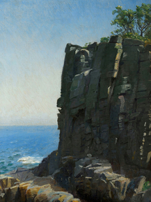 Michael Ancher - The Sanctuary Cliffs at Ro | Микаэль Анкер