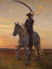 Michael Ancher - Young harvester riding home | Микаэль Анкер
