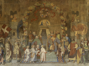 Moritz von Schwind - The Consecration of Freiburg Minster | Мориц фон Швинд