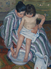 Mary Cassatt - The Childs Bath | Мэри Стивенсон Кэссетт
