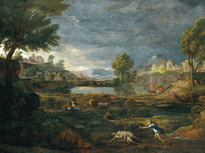 Nicolas Poussin - Landscape during a Thunderstorm with Pyramus | Никола Пуссен