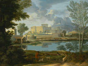 Nicolas Poussin - Landscape with a Calm | Никола Пуссен