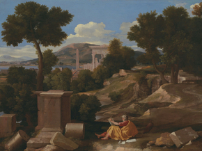 Nicolas Poussin - Landscape with Saint John on Patmos | Никола Пуссен Nicolas Poussin - Landscape with Saint John on Patmos | Никола Пуссен