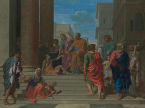 Nicolas Poussin - Saints Peter and John Healing | Никола Пуссен